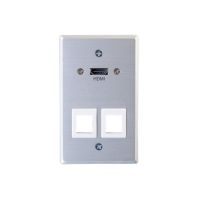 C2G 60160 HDMI Wall Plate Female Left Female Right