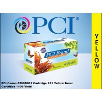 PCI 6269B001AA-PCI Remanufactured Canon 6269B001 131 Yellow Toner Cartridge 1400 Yield