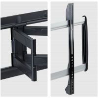 StarTech 65SAP2-TV-WALL-MOUNT 65 Inch Full Motion TV Wall Mount VESA 600x400 Tilt Swivel Extendable Dual Arm TAA Compliant up to 99lb