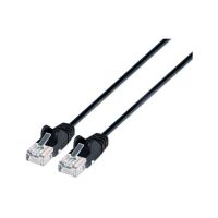 Intellinet 745208 Cat6 Flexiboot Slim Patch Cable 7ft Black 10-Pack  