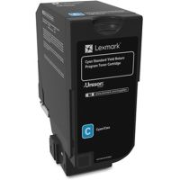 Lexmark 74C1SC0 - cyan - original - toner cartridge - LCCP, LRP