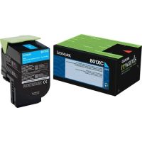 Lexmark 80C1XC0 Cyan Return Program Toner CX510