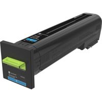 Lexmark 82K0X20 Cyan Extra High Yield Toner Cartridge for CX825 Series