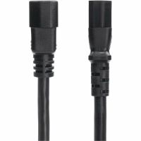 StarTech 6ft (1.8m) Power Extension Cord, C14 to C13 PDU Power Cord, 13A 250V, 16AWG, Black Extension Cable, AC Power Cable for PDU/Power Supply, TAA Compliant, UL Listed - 8714-6600-POWER-CORD