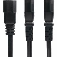 StarTech 6ft (1.8m) Power Cord Splitter, C14 to 2x C13 AC Power Cable, 10A 250V, 18AWG, AC Power Cord Splitter, PC Power Supply Cable, TAA Compliant, UL Listed - 8723-8600-POWER-CORD