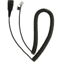 Jabra 6' QD to Modular RJ Extension Coiled Cord - 8800-01-37