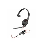 Poly 8X230A6 Blackwire 5210 Monaural Wired Headset 3.5mm/USB-C Adapter 