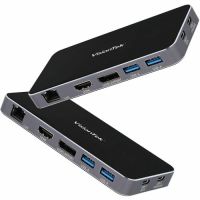 VISIONTEK 901469 VT400 USB-C Portable Hub Dual 4K Ethernet 100W  