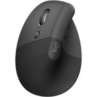 Logitech Lift Vertical Left Handed Ergonomic Wireless Mouse (Graphite) - 910-006467