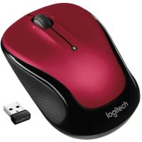Logitech 910-006830 M325s Wireless Mouse, 2.4 GHz with USB Receiver, Red - mouse - 2.4 GHz - red