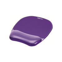 Fellowes Gel Crystals - mouse pad with wrist pillow - 91441
