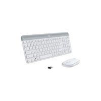Logitech Slim Wireless Combo MK470 - keyboard and mouse set - off-white - 920-009443