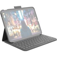 Logitech Slim Folio Protective Bluetooth Keyboard Case for 10.9" iPad 10th Gen (Oxford Gray) - 920-011368