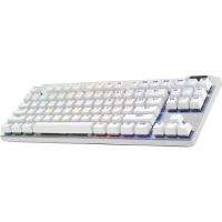 Logitech G PRO X TKL LIGHTSPEED Wireless RGB Gaming Keyboard (White, Tactile) - 920-012143