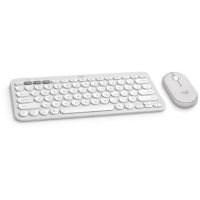 Logitech Pebble 2 Wireless Keyboard and Mouse Combo for Mac (Tonal White) - 920-012201