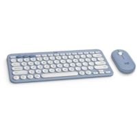 Logitech Pebble 2 Wireless Keyboard and Mouse Combo for Mac (Tonal Blue) - 920-012202