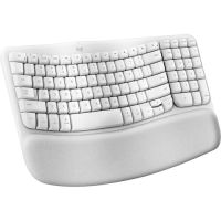 Logitech 920-012402 Wave Keys for Mac, Wireless Ergonomic Keyboard with Cushioned Palm Rest, Comfortable Natural Typing, Bluetooth