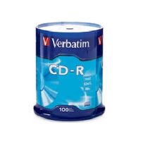 VERBATIM 94554 CD-R 700MB 52x Branded Surface 100 Pack Spindle  