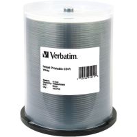 VERBATIM 95251 CD-R 80Min 700MB 52x White Inkjet Printable 100 Pack  