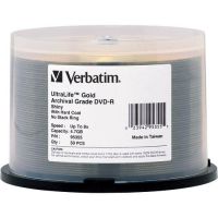 VERBATIM 95355 DVD-R 8x UltraLife Gold 50 Pack Spindle  