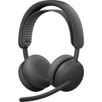 Logitech 981-001497 Zone Wireless 2 ES for Business - Binaural Headset - Zoom & Google - USB-C receiver, USB-A Adapter - Graphite