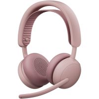 Logitech 981-001509 Zone Wireless 2 ES - Binaural Wireless Headset with Adaptive Hybrid ANC - Bluetooth - Rose