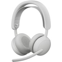 Logitech 981-001518 Zone Wireless 2 ES for Business - Binaural Headset - Microsoft Teams - USB-C receiver, USB-A Adapter - White