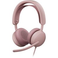 Logitech 981-001609 Zone Wired 2 Headset for Business (Rose, Microsoft Teams)