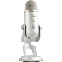 Logitech Blue Yeti Multi-Pattern USB Microphone With Blue VO!CE - Silver - 988-000103