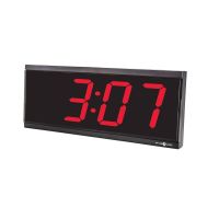 Pyramid 4" Character 4-Digit Red LED RF Wireless Digital Clock 9D44BR