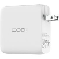 CODi 100W Wall USB-C Charger with USB2.0 EPR Braided Cable, White (A01118)