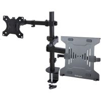 Startech A2-LAPTOP-DESK-MOUNT THIS BLACK MONITOR AND LAPTOP MOUNT FOR DESK ALLOWS FIXING A LAPTOP ON THE VESA