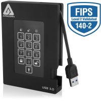Apricorn A25-3PL256-2000F Aegis Padlock Fortress - hard drive - 2 TB - USB 3.0 - TAA Compliant