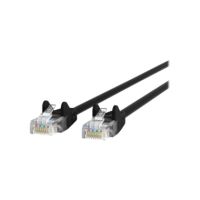 Belkin CAT5E 24AWG 350MHz RJ45 M M UTP Snagless PVC Ethernet Patch Cable, Black, 14ft - A3L791B14-BLK-S