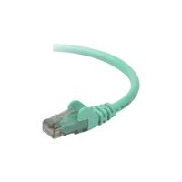 Belkin Cat5e/Cat5 25ft Green Snagless Ethernet Patch Cable, PVC, UTP, 24 AWG, RJ45, M/M, 350MHz, 25 - A3L791B25-GRN-S
