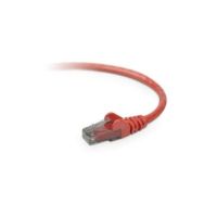 BELKIN A3L980-03-RED-S PATCH CABLE - UNSHIELDED TWISTED PAIR (UTP) - MALE LEFT GENDER - MALE RIG