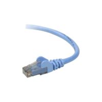 Belkin Cat6 4ft Blue Ethernet Patch Cable, UTP, 24 AWG, Snagless, Molded, RJ45, M/M, 4' - A3L980-04-BLU-S