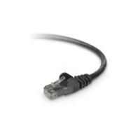 Belkin A3L980-05-BLK-S Cat6 5ft Black Ethernet Patch Cable, UTP, 24 AWG, Snagless, Molded, RJ45, M/M, 5'