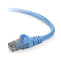 Belkin A3L980-05-BLU-S Cat6 5ft Blue Ethernet Patch Cable, UTP, 24 AWG, Snagless, Molded, RJ45, M/M, 5'