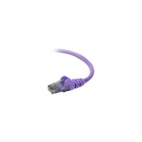 Belkin CAT6 RJ-45 M M UTP 24AWG Snagless Molded Ethernet Patch Cable, Purple, 6ft - A3L980-06-PUR-S