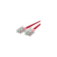 Belkin Cat6 6in Red Ethernet Patch Cable, No Boot, UTP, 24 AWG, RJ45, M/M, 6" - A3L980-06IN-RED