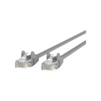Belkin Cat6 8ft Grey Ethernet Patch Cable, UTP, 24 AWG, Snagless, Molded, RJ45, M/M, 8 - A3L980-08-S