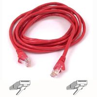 BELKIN A3L980-10-RED-S PATCH CABLE - UNSHIELDED TWISTED PAIR (UTP) - MALE LEFT GENDER - MALE RIGHT GEND