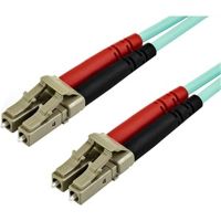 Startech A50FBLCLC15 OM3 LC TO LC MULTIMODE DUPLEX FIBER OPTIC PATCH CABLE HAS 50/125 MICRON FIBER AN