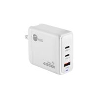 SIIG AC-PW1Z11-S1 100W GaN PD Combo AC Adapter, Fast Charging USB-C & USB-A Ports, Universal Charger for iOS Devices, Smartphones, Tablets, Notebooks, Gaming Consoles White