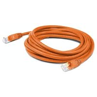 ADD-ON ADD-100FCAT6A-OE 100FT ORANGE CAT 6A PVC ETHERNET CABLE SNAGLESS BUBBLE BOOT RJ-45 M/M
