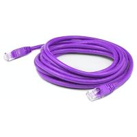 ADD-ON ADD-100FCAT6A-PE 100FT PURPLE CAT 6A PVC ETHERNET CABLE SNAGLESS BUBBLE BOOT RJ-45 M/M