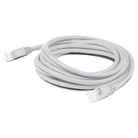 ADD-ON ADD-100FCAT6A-WE 100FT WHITE CAT 6A PVC ETHERNET CABLE SNAGLESS BUBBLE BOOT RJ-45 M/M