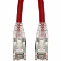 ADDON ADD-100FCAT6S-RD 100FT RED CAT 6 SHIELDED PVC ETHERNET CABLE SNAGLESS EASY CLEAR BOOT RJ-45