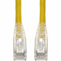 ADD-ON ADD-100FCAT6S-YW 100FT YELLOW CAT 6 SHIELDED PVC ETHERNET CABLE SNAGLESS EASY CLEAR BOOT RJ-45 M/